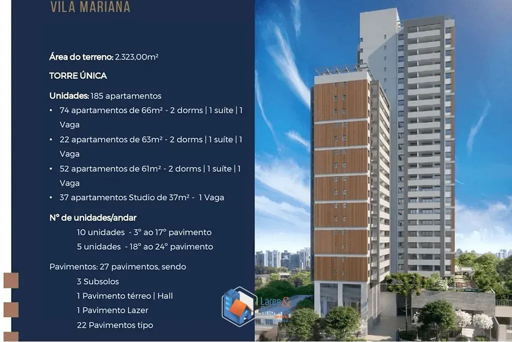 Imagem Studio à venda 1 Quarto 1 Vaga 37M² Vila Mariana São Paulo - SP