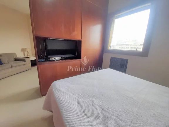 Imagem Flat disponível para venda no Hotel Bienal Suítes, com 28m², 1 dormitório e 1 vaga de garagem!