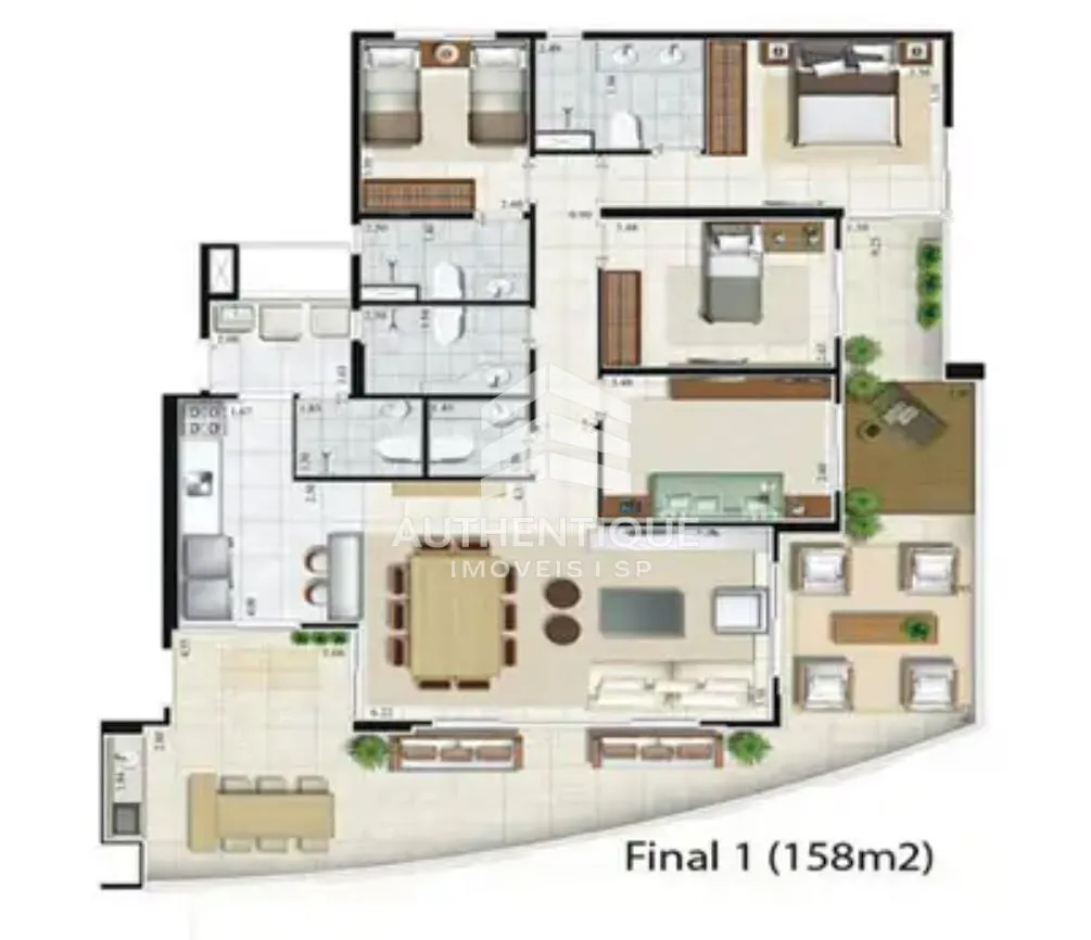 Imagem Varandas Di Fiori Enseada Guarujá - Apartamento à venda no bairro Enseada - Guarujá/SP