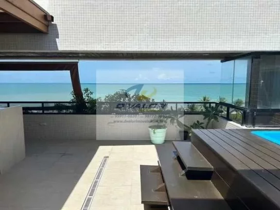 Imagem Vendo Cobertura Duplex, com vista para o mar, 347m², 3 suítes, sala p/ 3 ambientes e 2 vagas
