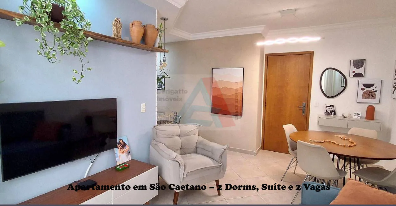 Imagem Apartamento em São Caetano - 2 Dorms, Suíte e 2 Vagas - Lazer completo