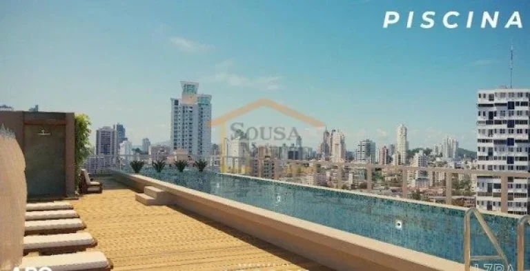 Imagem Apartamento á venda 54m², 2 dormitórios, sendo 1 suíte, com sacada gourmet e vista para a Serra ...