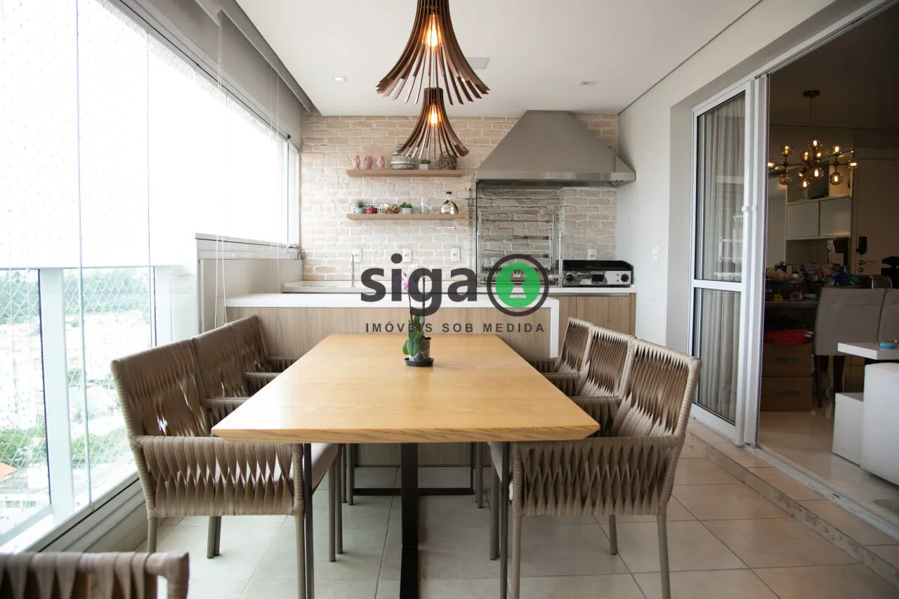 Imagem Apartamento 3 Suítes | Varanda Gourmet com Churrasqueira | Andar Alto | 124 m² | 2 Vagas, Depósito