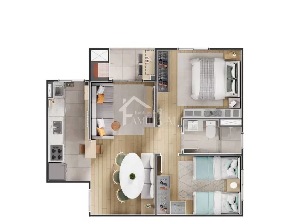 Imagem Apartamento no Vega Costa e Silva Empreendimento Completo