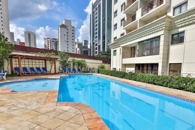 Imagem Flat disponível para locação no Quality Suítes Long Stay Vila Olímpia, com 48m², 2 dormitórios e 1 vaga