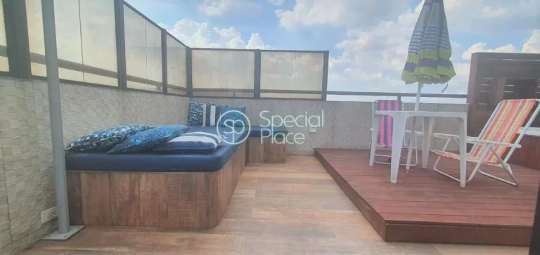 Ótima Cobertura Duplex com 263m² no Morumbi. Living para 03 ambientes, varanda gourmet com churras...