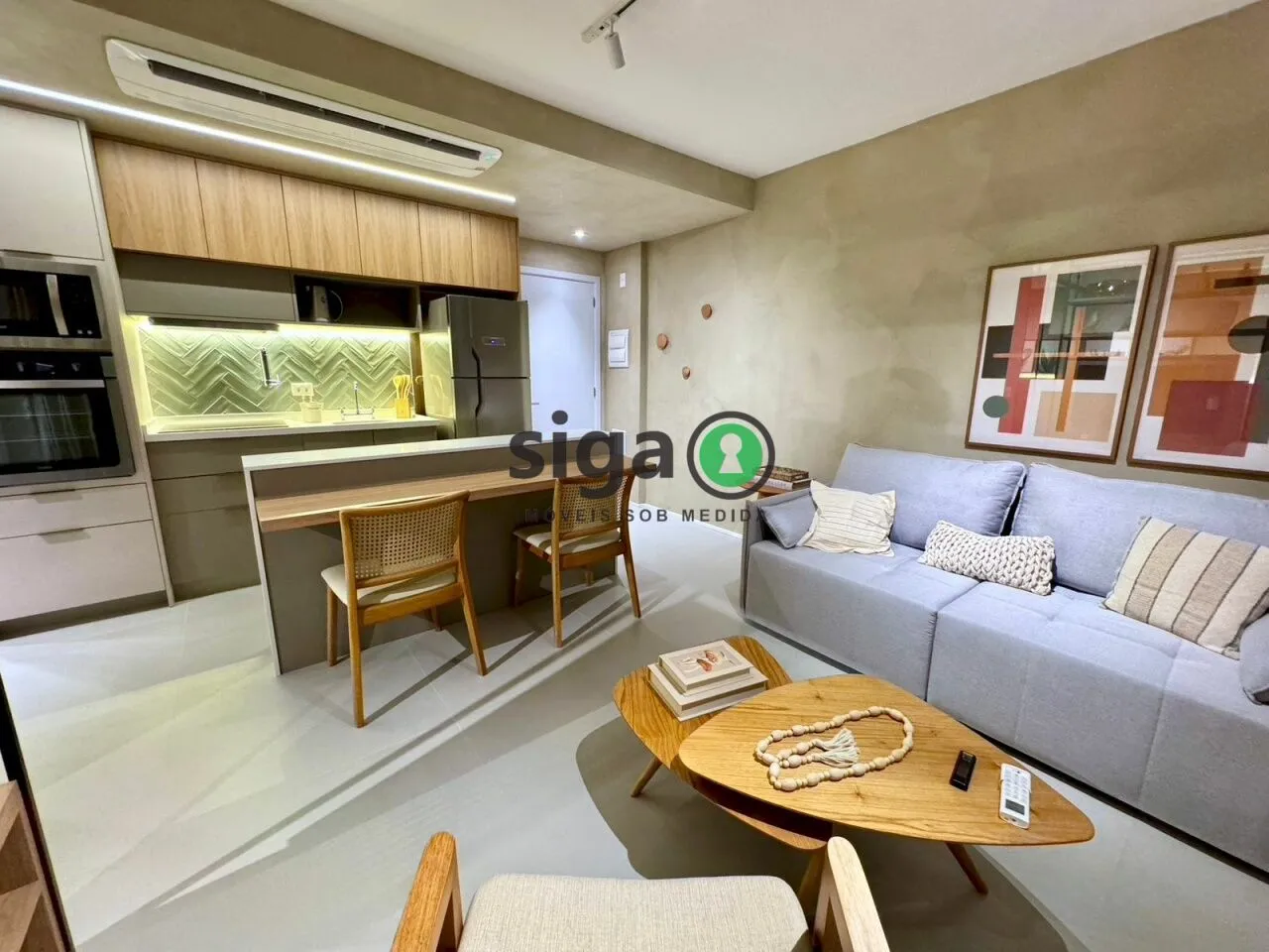 Imagem Apartamento para locação 38m² com vaga todo mobiliado localizado no eixo Berrini x Chucrizaidan.