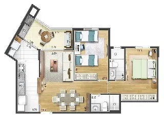 Imagem Residencial Contento Lorenzini, apartamento a venda em São Caetano SP, apartamento em São Caetano do Sul, apartamento 2 quartos em São Caetano do Sul