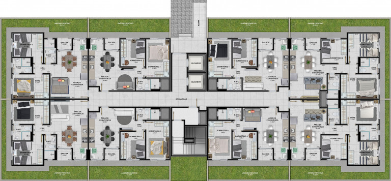 Imagem Apartamento com 2 Quartos à Venda, 53 m² em Santa Augusta - Criciúma