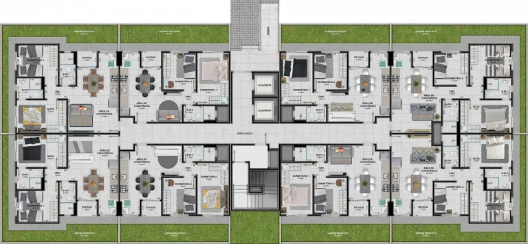Imagem Apartamento com 2 Quartos à Venda, 53 m² em Santa Augusta - Criciúma