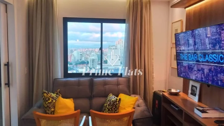 Imagem Flat disponível para venda no Hotel The Universe Paulista by Intercity na Bela Vista, com 30m², 1 dormitório e 1 vaga