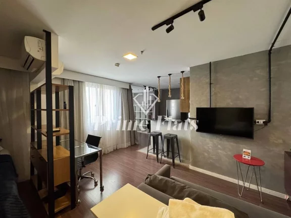 Foto do imóvel Flat disponível para venda no Mercure São Paulo Vila Olímpia, com 48m², 2 dormitórios e 1 vaga de garagem em Rua Santa Justina