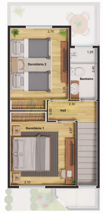 Imagem Reserva Tabaporã - Sobrado com 2 Dorm - Lançamento em Caraguatatuba