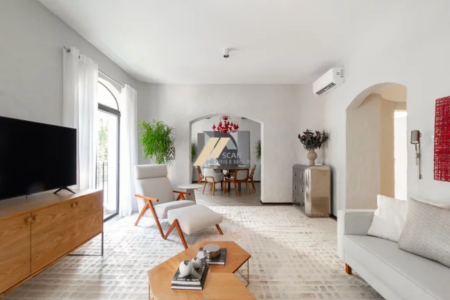 Foto do imóvel Apartamento mobiliado para alugar no Cambuí: 3 Quartos, 1 Suíte, 4 Banheiros, 1 Vaga de Garagem, 180m² - Campinas-SP