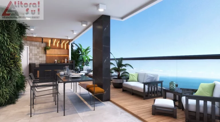 Imagem Apartamento à venda em Praia Grande-SP, Guilhermina: 2 quartos, 1 suíte, 1 sala, 2 banheiros, 1 vaga, 76m².