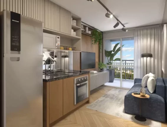 Imagem Apartamento à venda em Pinheiros, São Paulo-SP! 1 quarto, 1 banheiro, 58m² de área. Conheça o Welconx Pinheiros agora!