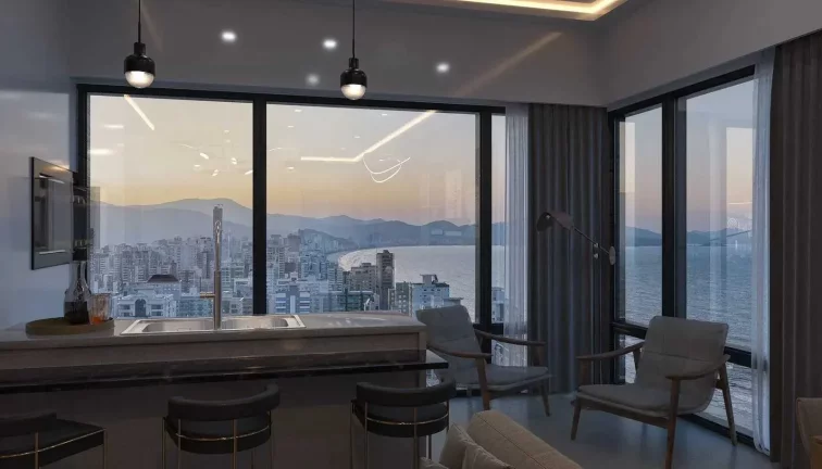 Imagem Apartamento com 3 suítes e 2 vagas de garagem - Bairro Perequê, Porto Belo/SC