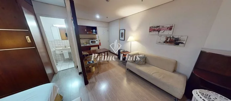 Imagem Flat disponível para venda no Transamérica Executive Chácara Santo Antônio, com 28m², 1 dormitório e 1 vaga