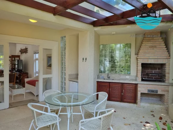 Imagem Aluguel Juquehy Condomínio - Casa em Juquehy com 4 dormitórios, 2 suítes, 150m da praia - Acomodação máx. 8 pessoas | Juquehy Imobiliária.