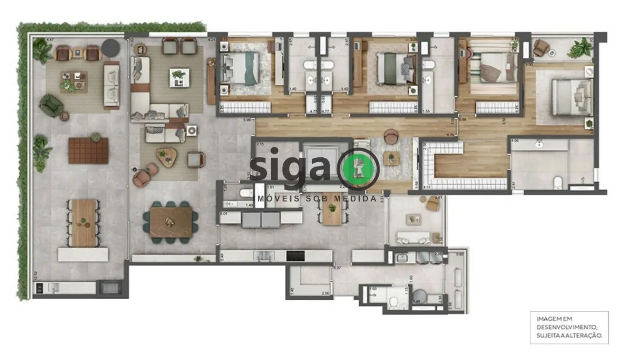 Imagem Apartamento para venda no Paraíso 04 suítes, São Paulo - SP