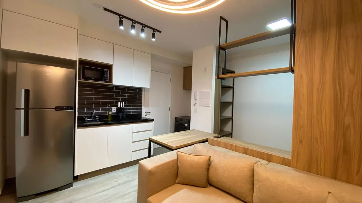 Imagem Apartamento com 1 Quarto para alugar, 37m² - Santo Amaro