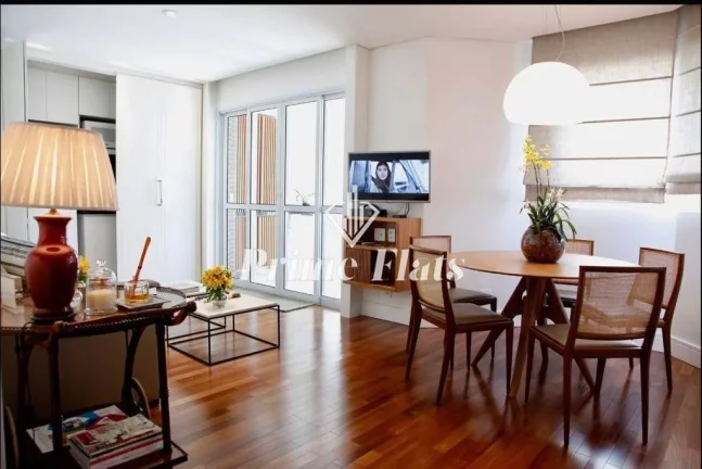 Foto do imóvel Flat disponível para venda no Estanconfor Villa Olímpia, com 100m², 1 dormitório e 2 vagas de garagem em Rua São Tomé