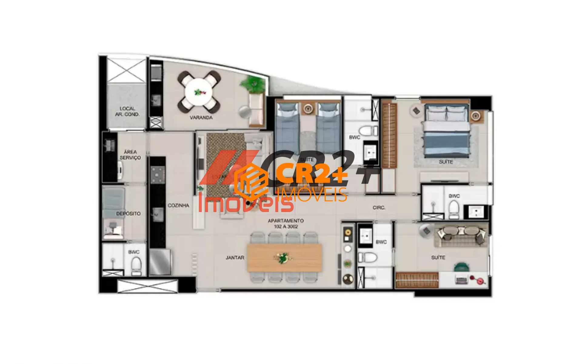 Imagem Apartamento vende 03 quartos, 03 suítes, 108 m2 em Boa Viagem
