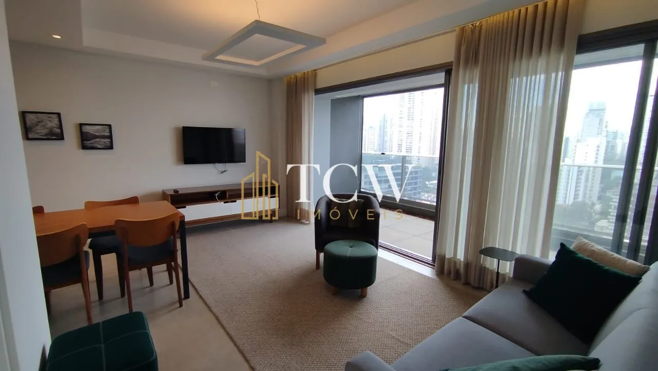 Imagem Apartamento Mobiliado para Locação no Brooklin | 2 Suítes | 80,70 m² | 2 Vagas | São Paulo/SP