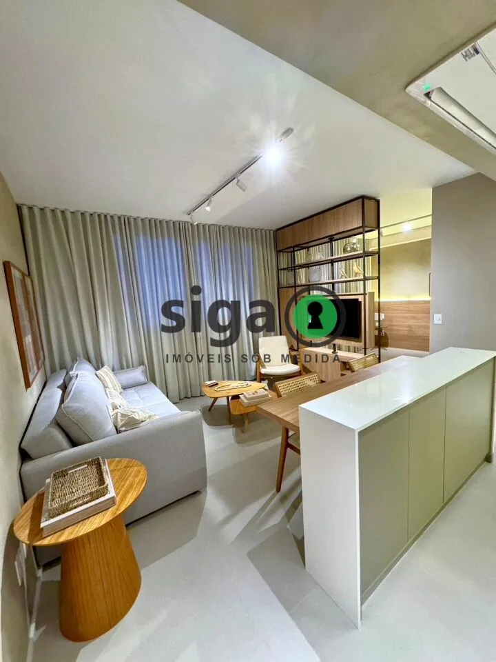 Imagem Apartamento para locação 38m² com vaga todo mobiliado localizado no eixo Berrini x Chucrizaidan.