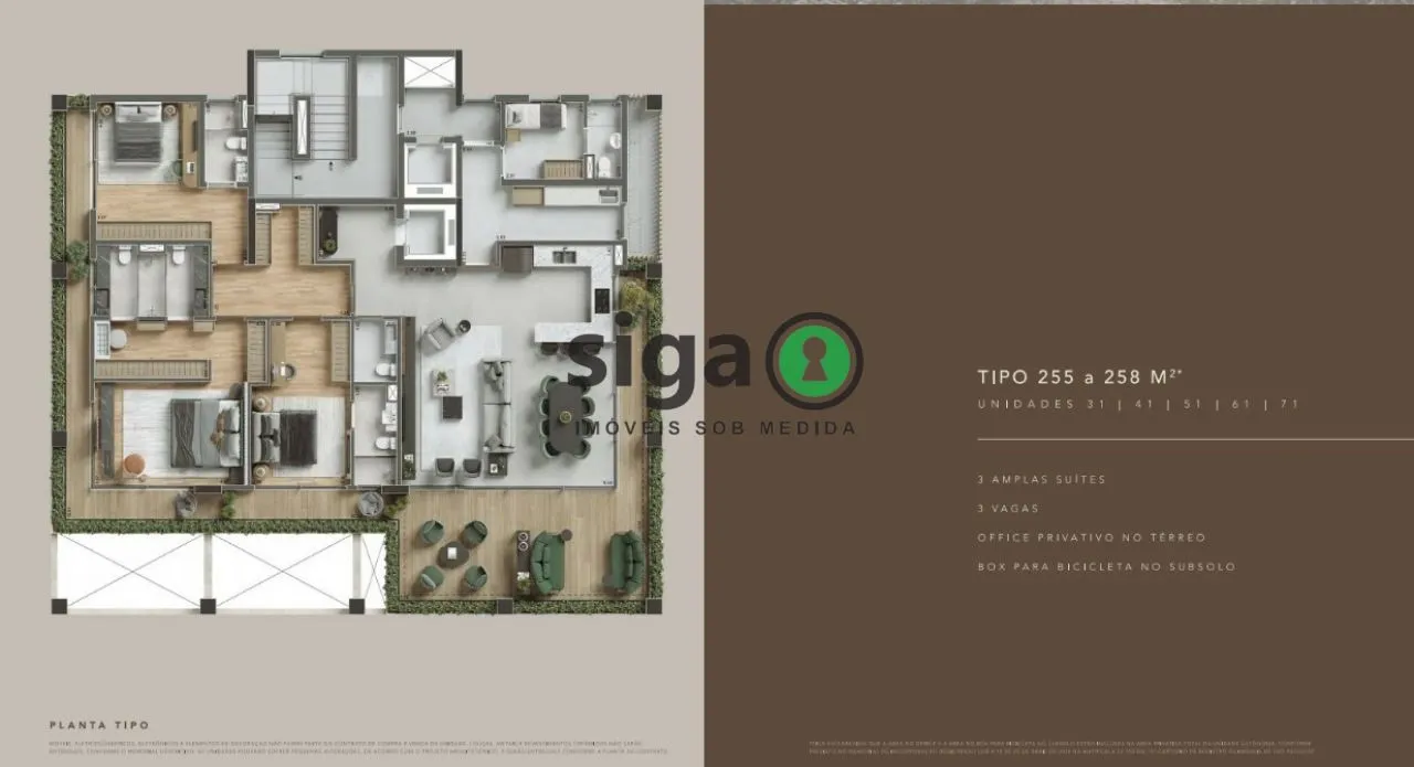 Imagem Apartamento para venda na Vila Nova Conceição 03 suítes, São Paulo - SP