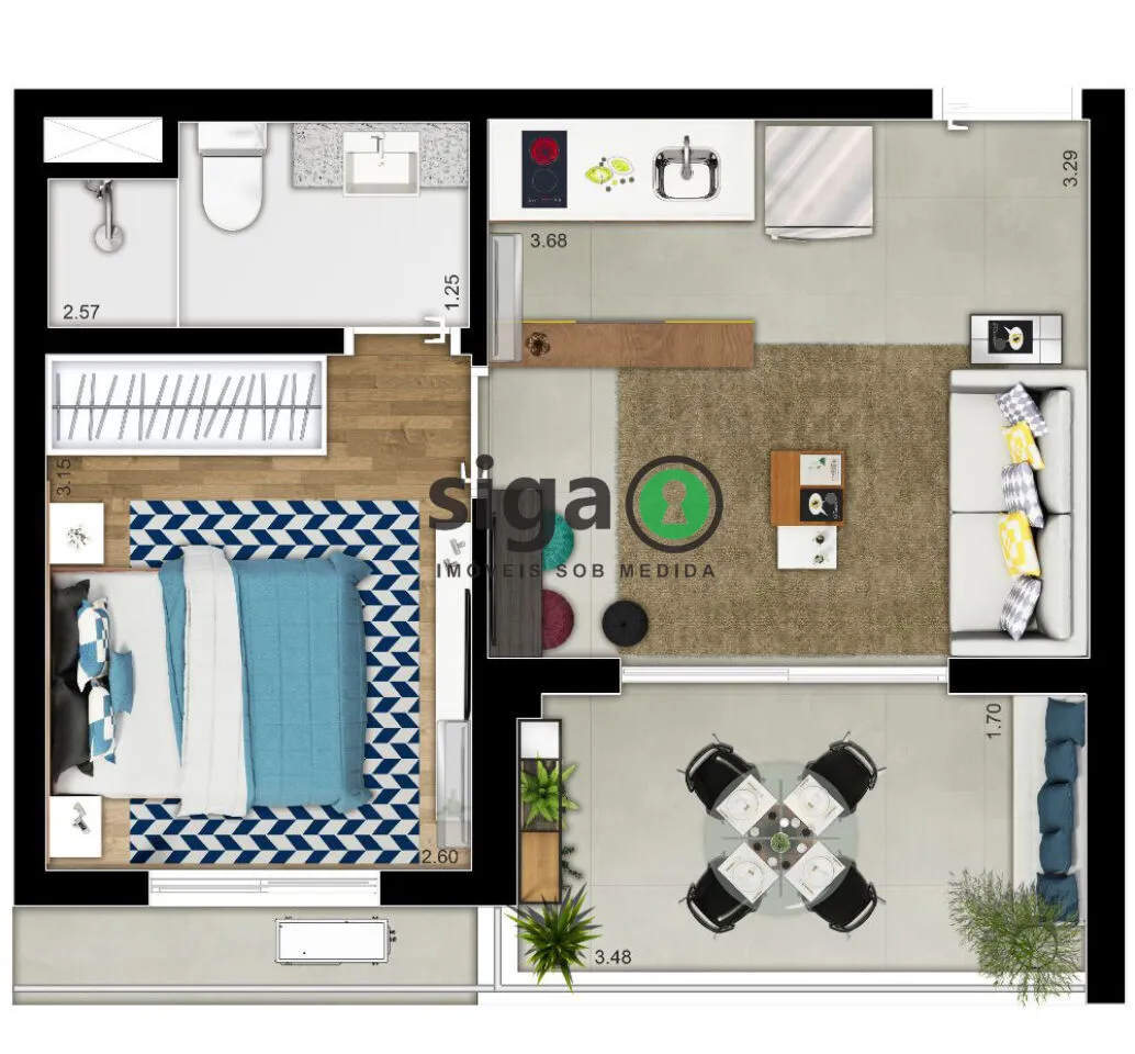 Foto do imóvel Apartamento Moderno de 43m² na Chácara Inglesa ? Próximo ao Metrô Praça da Árvore