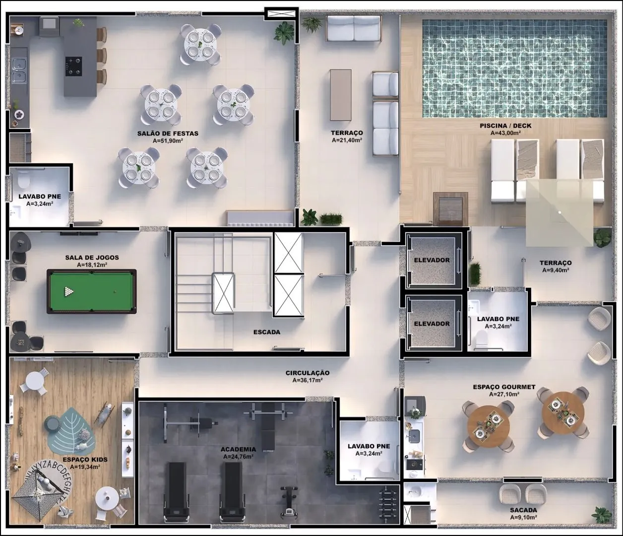 Imagem Apartamento à venda com 3 quartos 1 suíte, 87,55m² em Cidade Universitária Pedra Branca Palhoça