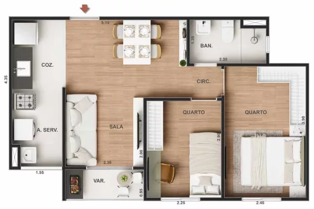 Imagem APARTAMENTO RESIDENCIAL em Rio de Janeiro - RJ, Freguesia (Jacarepaguá)