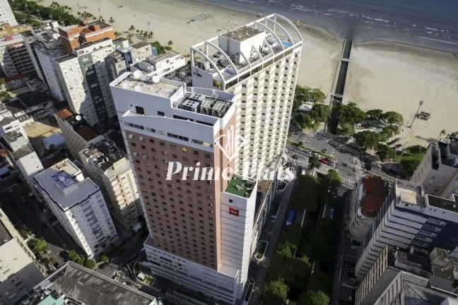 Imagem Flat disponível para venda no Íbis Santos, com 18m², 1 dormitório e 1 vaga