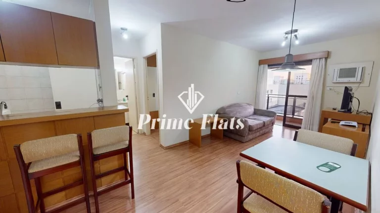 Imagem Flat disponível para locação no Flat London Residence Service no Jardim Paulista, com 42m², 1 dormitório e 1 vaga de garagem