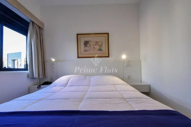 Imagem Flat disponível para venda no Golden Tower Residence no Itaim Bibi, com 43,55m², 1 dormitório e 1 vaga