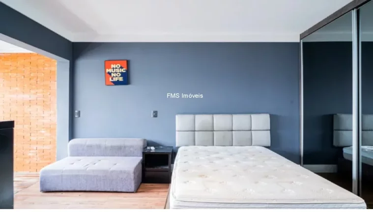 Imagem Studio para locação no Brooklin com 1 suíte, 1 banheiro, 1 vaga, 33m².