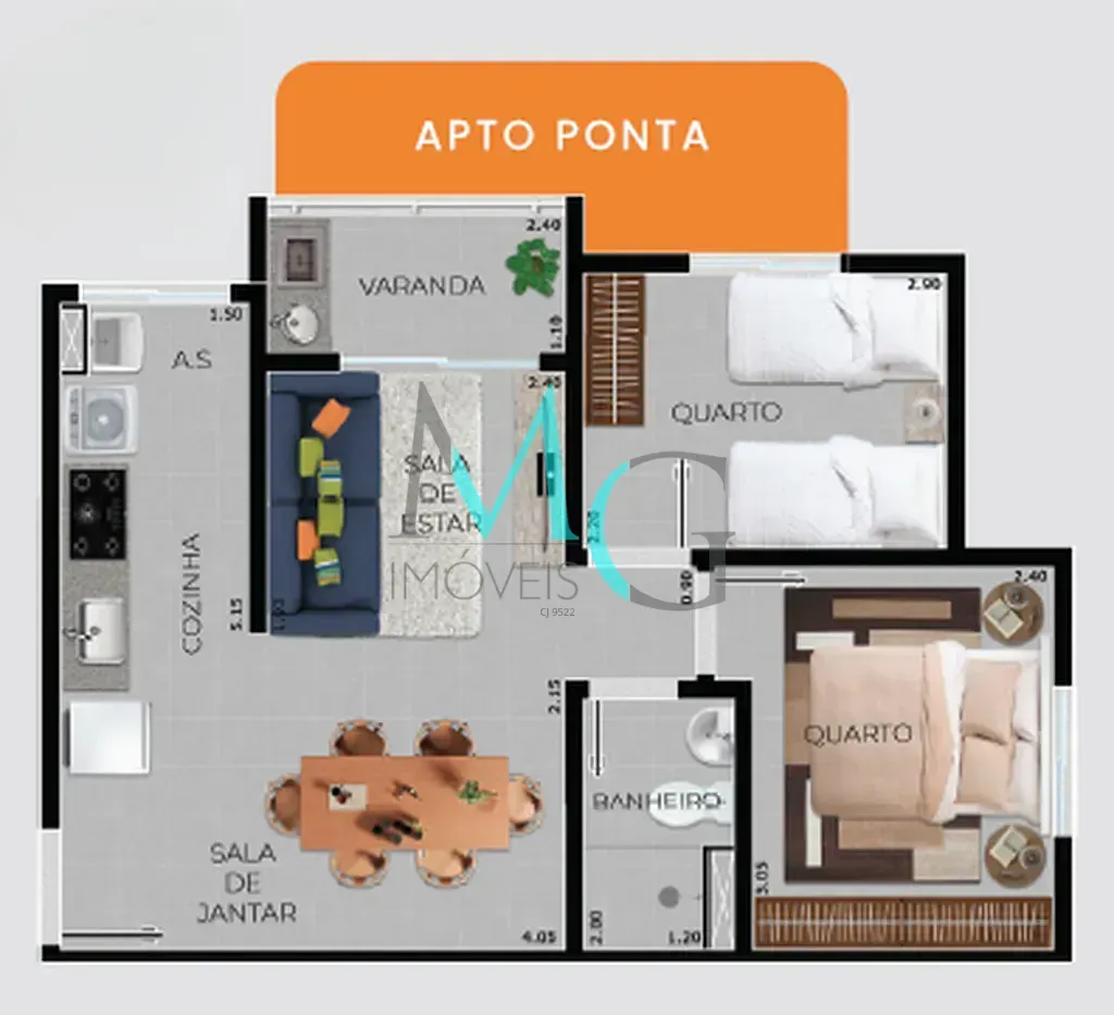 Imagem Apartamento à venda 2 Quartos 43.41M² Jacarepaguá Rio de Janeiro - RJ | Rio+ Residencial Clube - Fase 1