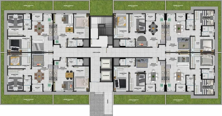 Imagem Apartamento com 3 Quartos à Venda, 79 m²em Linha Batista - Criciúma