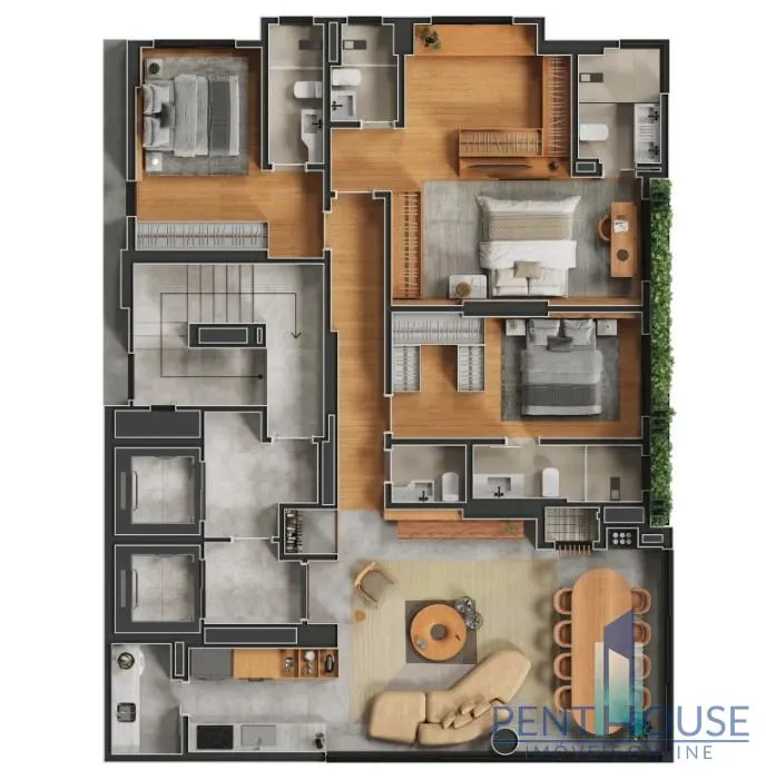 Imagem Apartamento Quadra Mar para Venda em Itapema, CENTRO, 4 dormitórios, 4 suítes, 5 banheiros, 3 vagas
