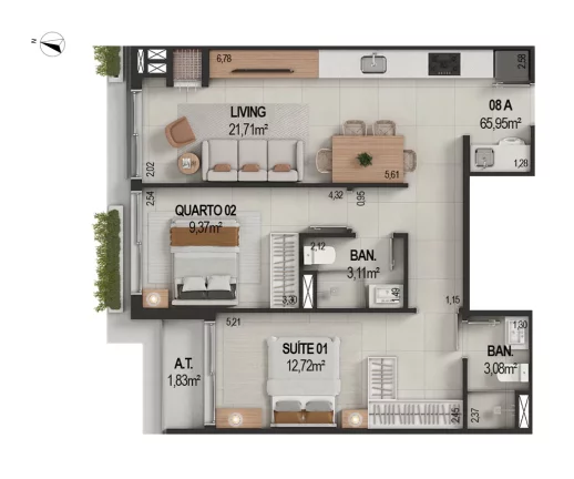 Imagem IT's - Fase 1 - Apartamento à venda no bairro Várzea - Itapema/SC