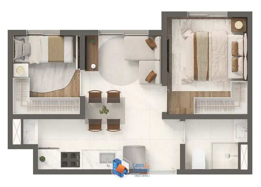 Imagem Apartamento à venda 2 Quartos 30M² Jurubatuba São Paulo - SP | Vivaz Nações Unidas 2