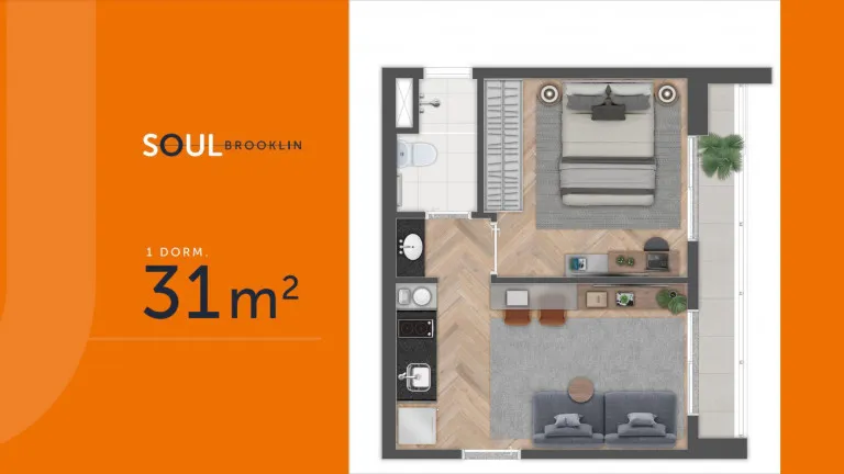 Imagem Apartamento com 1 Quarto à Venda, 31 m² em Jardim Das Acácias - São Paulo