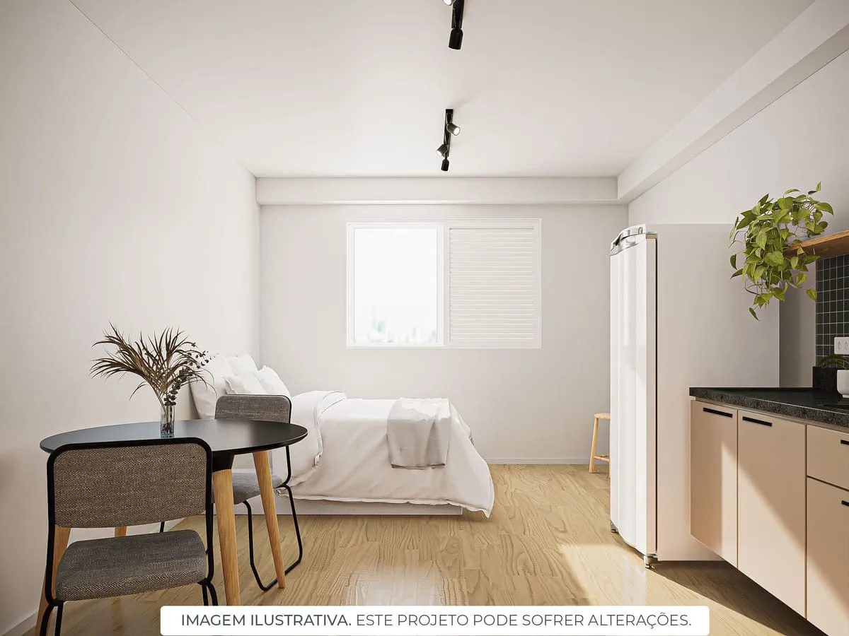 Imagem Apartamento com 1 Quarto para alugar, 28m² - Saúde