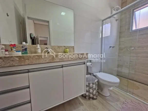 Imagem Casa térrea à venda em condomínio em Paulínia, com projeto moderno, pé-direito duplo na área s...
