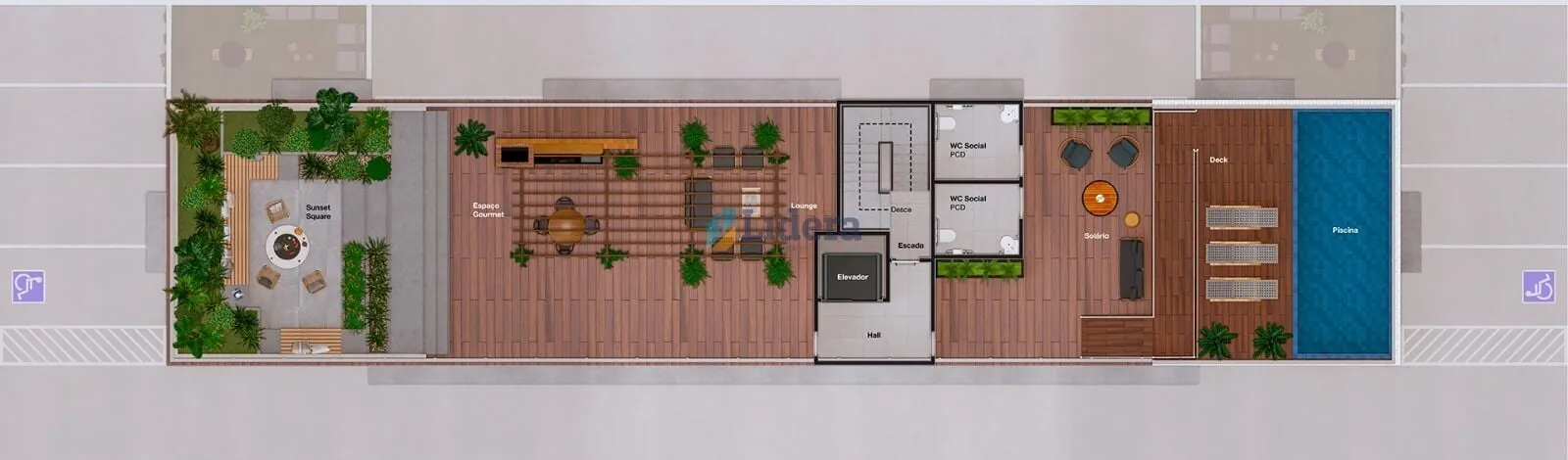 Imagem Apartamento térreo com área privativa - 68m²- 2 quartos - 1 suíte- Jardim Oceania, João Pessoa/PB