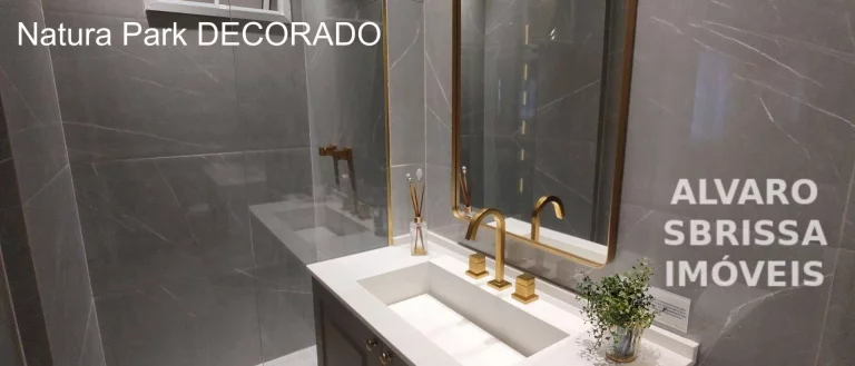 Imagem Apartamento com 3 dormitórios sendo uma suíte em condomínio park, cercado de vegetação, lagos, peixes, locais agradáveis para relaxar e área de lazer.