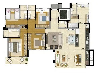 Imagem Comprar apartamento com 4 dormitórios em Tatuapé, São Paulo-SP Apartment for sale in são Paulo Brazil