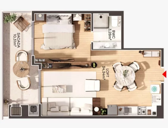 Imagem Maxxi View - Residencial - Apartamento à venda no bairro Jurerê - Florianópolis/SC