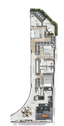 Imagem Jardins Palace Residence - Breve Lançamento - Apartamento à venda no bairro Cabeçudas - Itajaí/SC